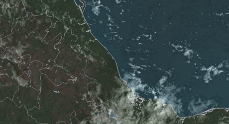 Cielo nublado con lluvias, especialmente en el sur y la costa central de la entidad