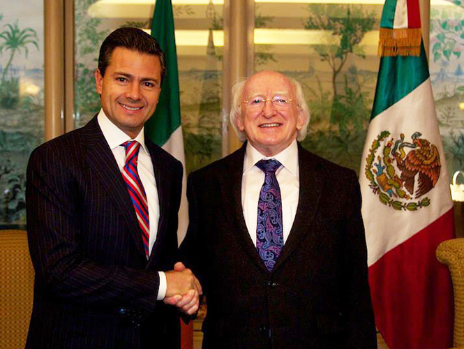 Peña Nieto dará la bienvenida al presidente de Irlanda