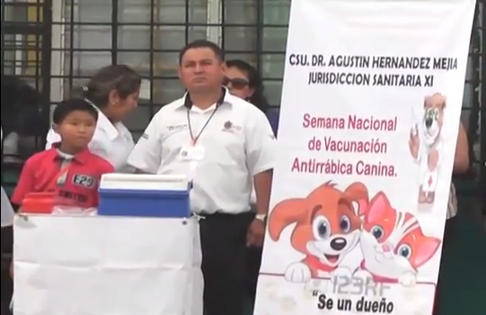 Inició en la Zona Sur del Estado la semana de vacunación antirrábica.