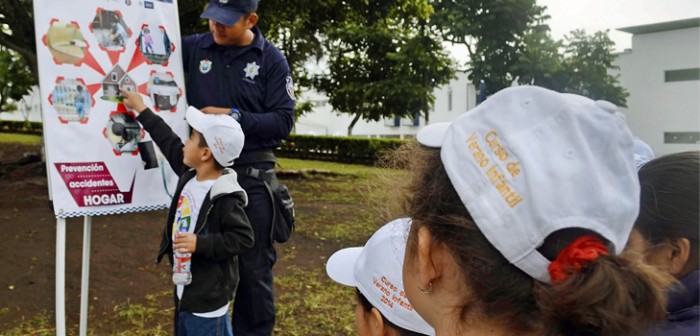 Imparte Policía Estatal taller de primeros auxilios a niños y niñas