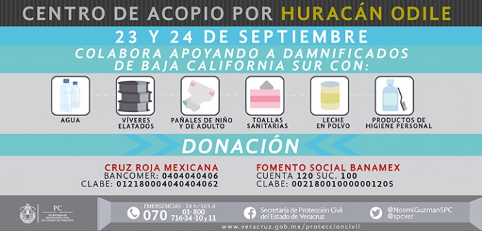 Se suma PC a campaña de apoyo del DIF estatal a Baja California Sur