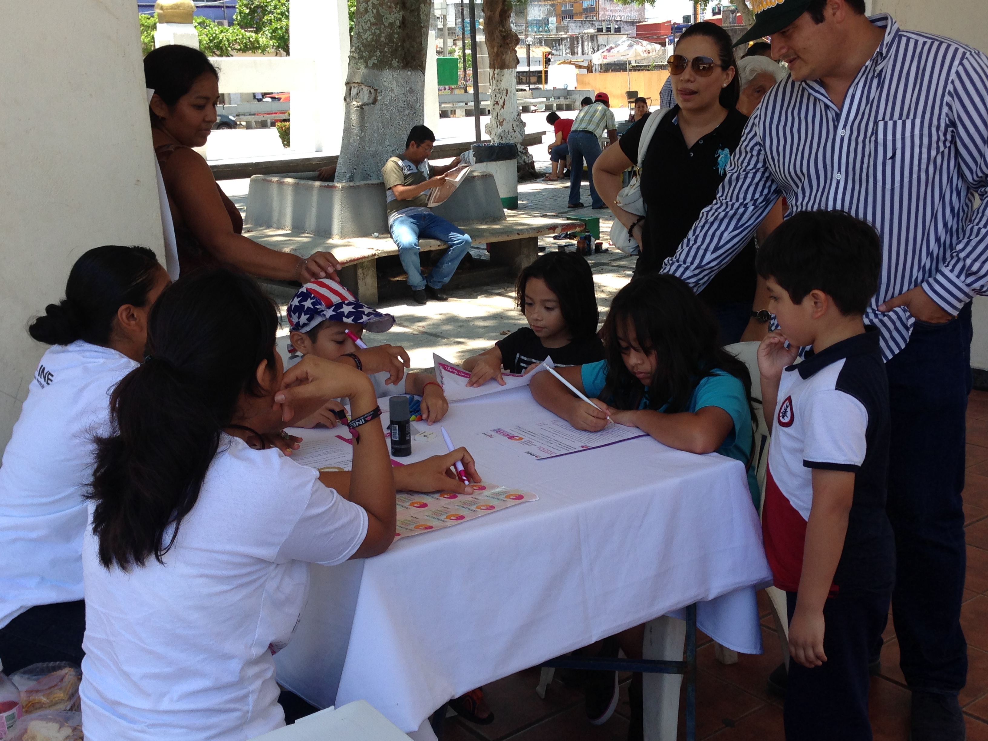 Los niños también fueron invitados a participar este 7 de Junio.