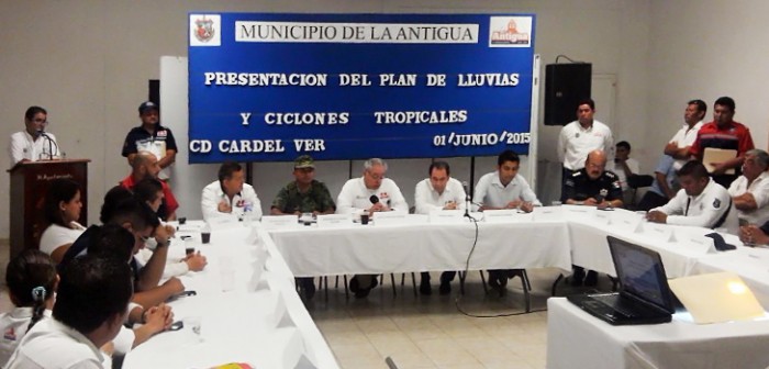 Presenta PC Plan de Lluvias y Ciclones Tropicales en La Antigua