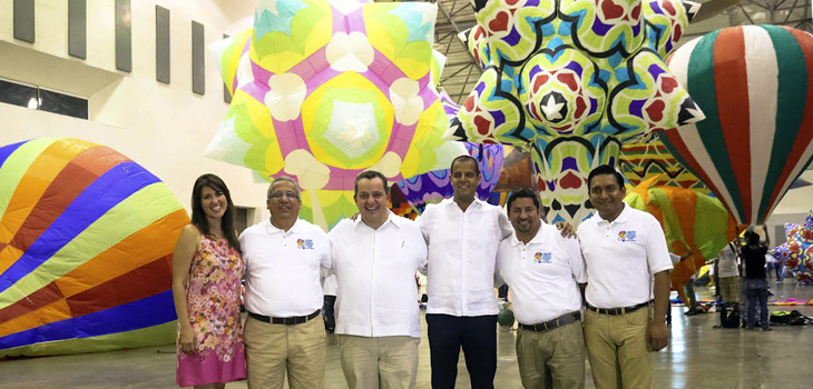 Celebra San Andrés Tuxtla Festival Internacional del Globo de Papel