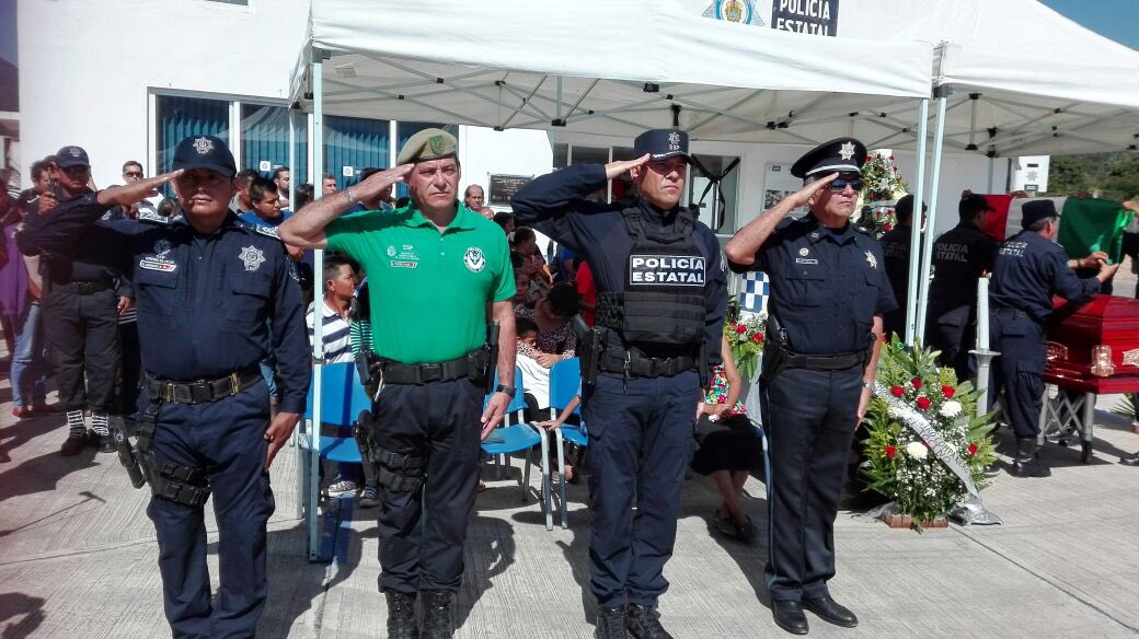 Despide SSP con honores a policía caído en cumplimiento de su deber