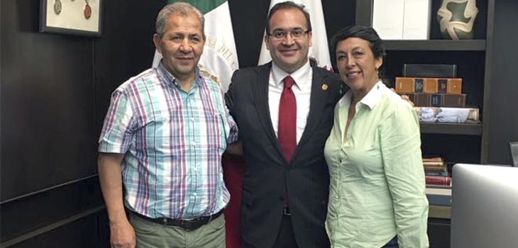 Dialoga Javier Duarte con dirigentes de Antorcha Campesina