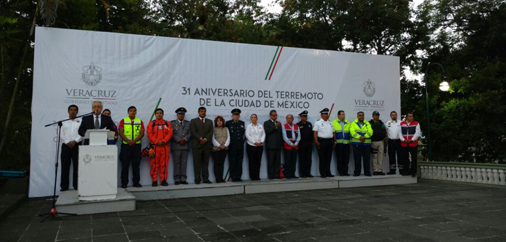 Conmemora PC 31 años de sismos de 1985 y Día Nacional de la Protección Civil