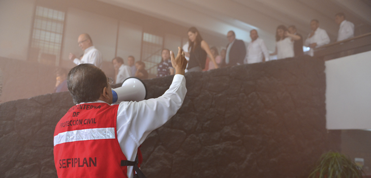 Participa Veracruz en Macrosimulacro convocado por SINAPROC
