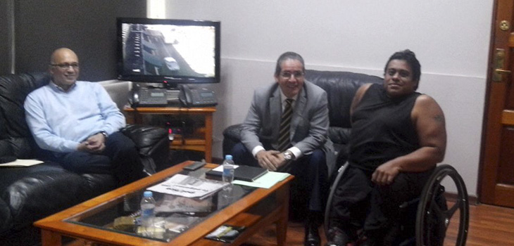 Atienden Subsecretarías de Gobierno y Finanzas a representante de deportistas paralímpicos