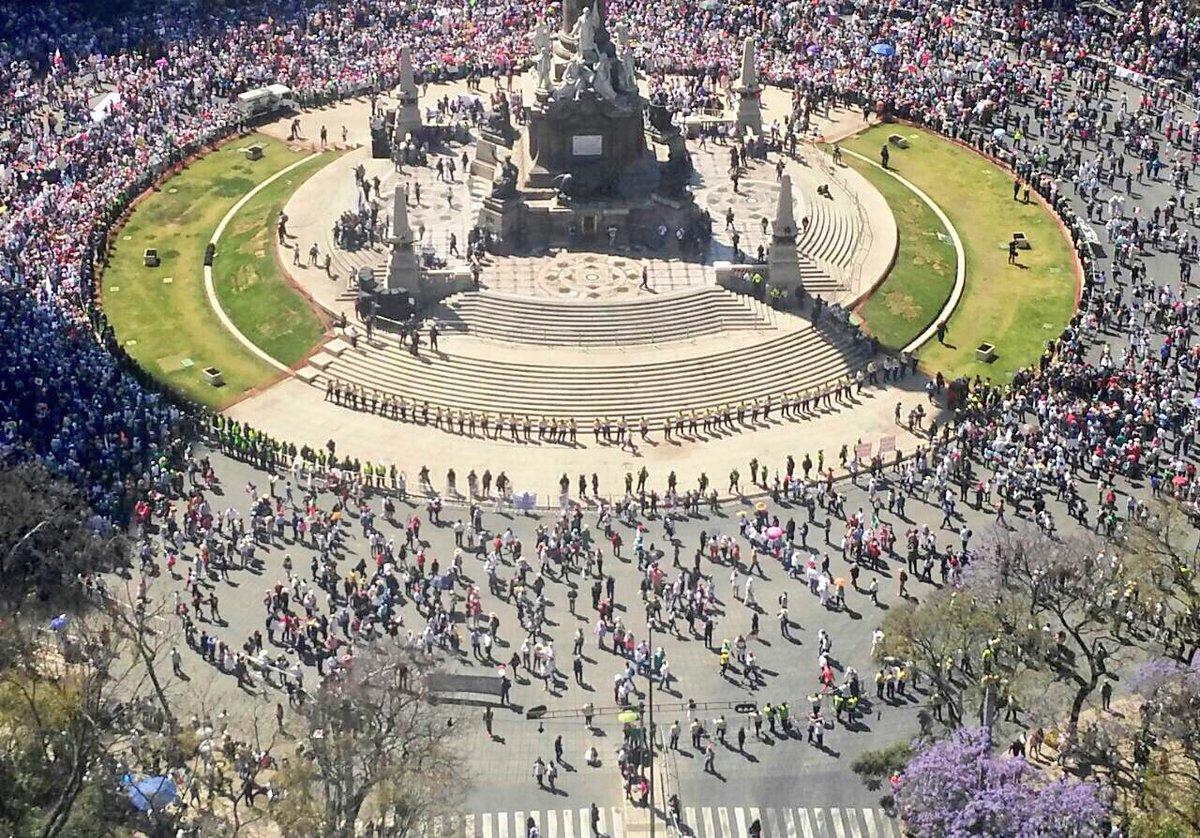 Más de 20 mil personas marcharon contra Trump