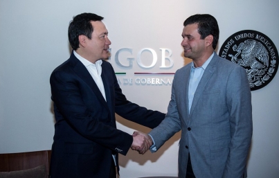 Osorio Chong reitera a Echevarría apoyo para habitantes de Nayarit