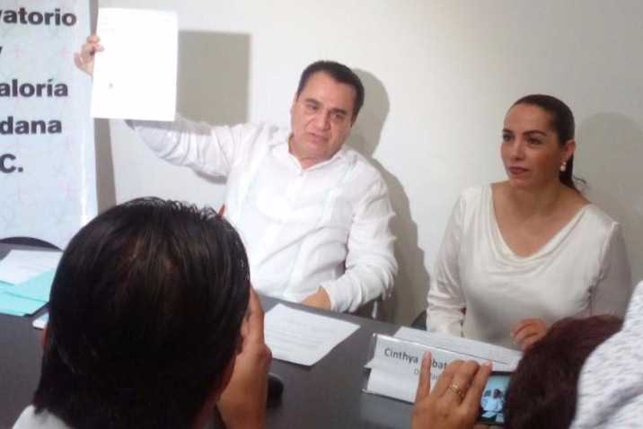 Firma Cinthya Lobato convenio con el Observatorio y la Contraloría Ciudadana