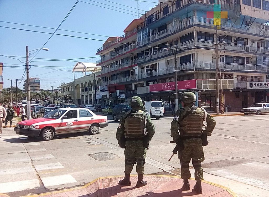 En Coatzacoalcos 60 policías militares se suman a las labores de seguridad