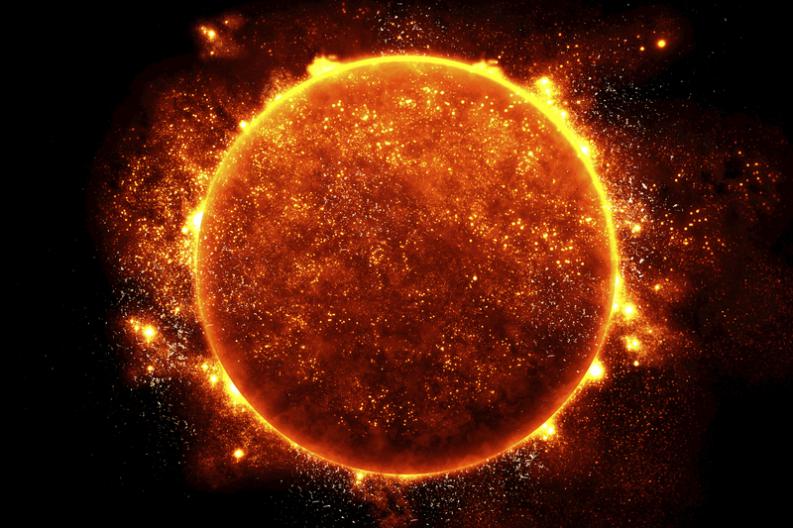 Sol produce dos pequeñas explosiones más grandes que la Tierra