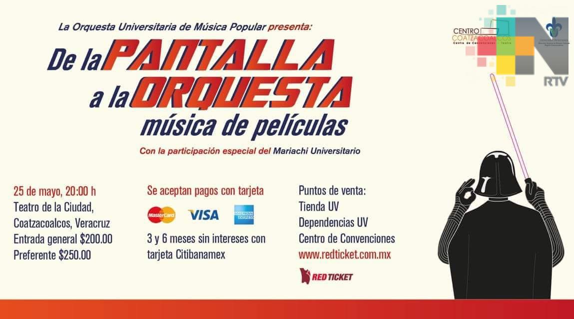 Orquesta de UV dará concierto de música de películas