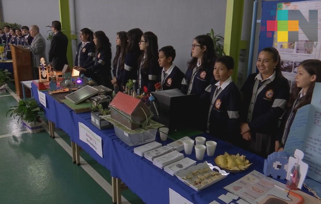 Organizan Expo Ciencias 2018 en el Instituto Villa de Cortés Xalapa
