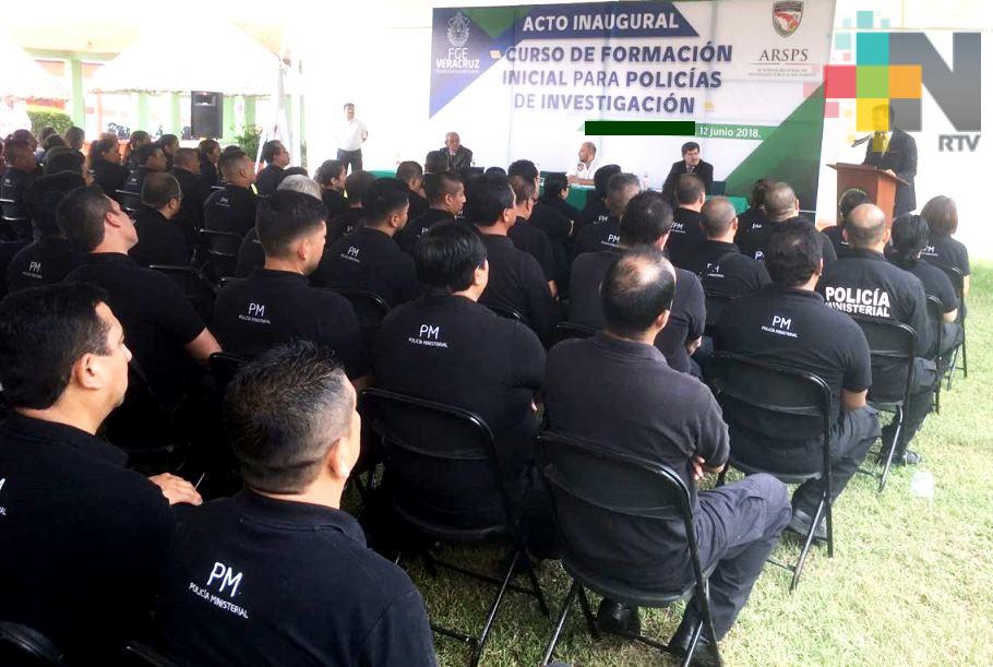 Inicia FGE curso de Formación Inicial para Policía Ministerial