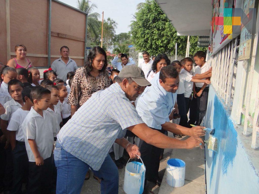 Programa municipal “Échale una mano a tu escuela” de los más demandados en Tierra Blanca