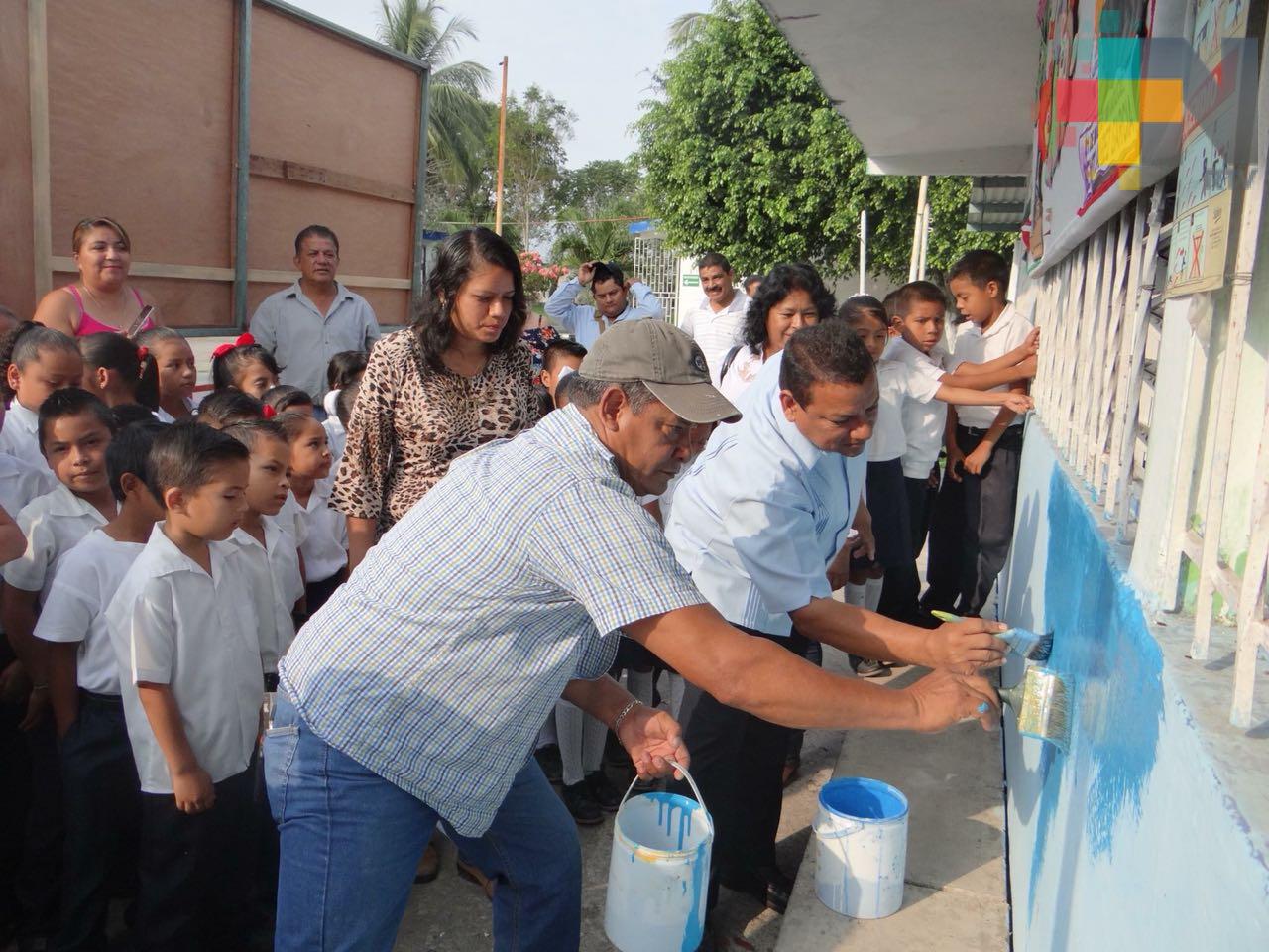 Programa municipal “Échale una mano a tu escuela” de los más demandados en Tierra Blanca
