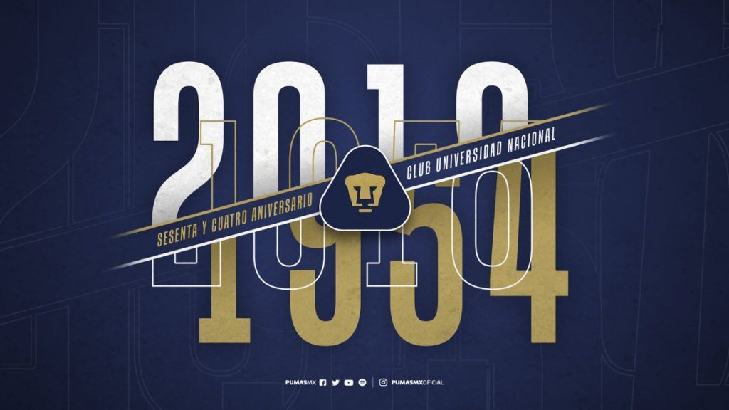Pumas celebra 64 años de su primer partido a nivel profesional