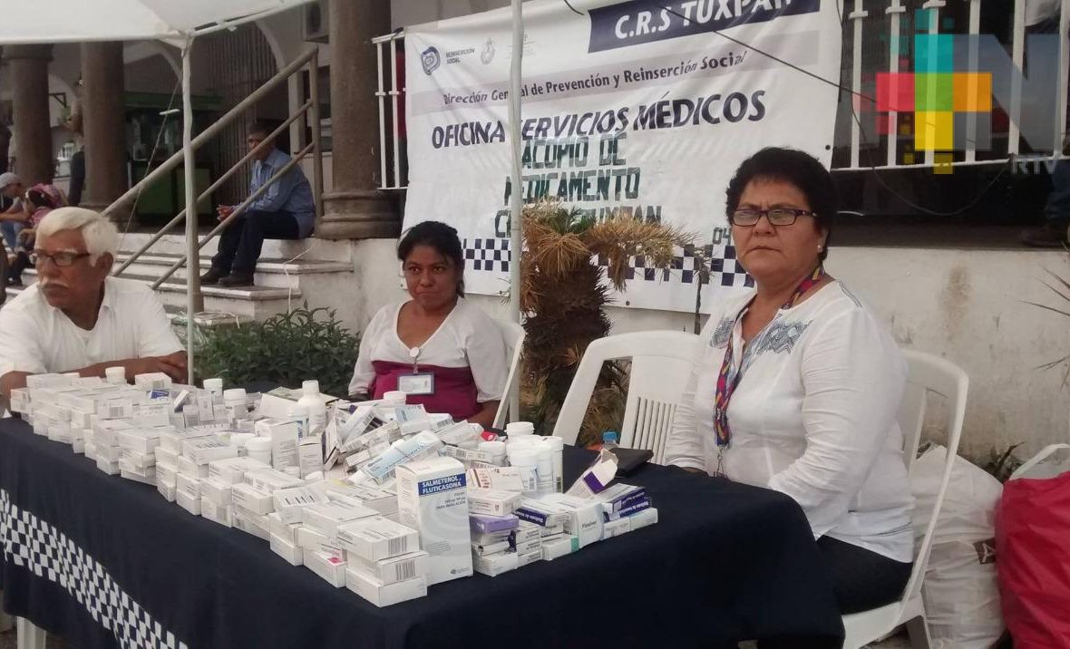 Cereso de Tuxpan instala centro de acopio de medicamentos