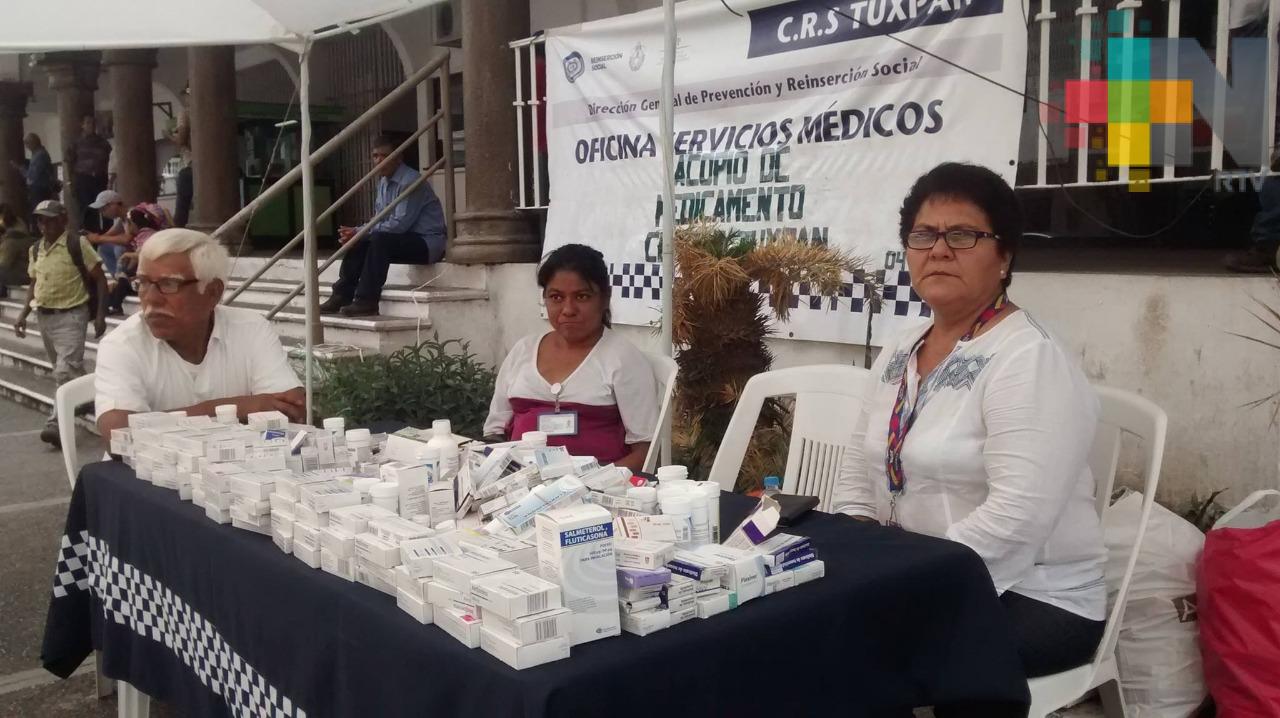 Cereso de Tuxpan instala centro de acopio de medicamentos