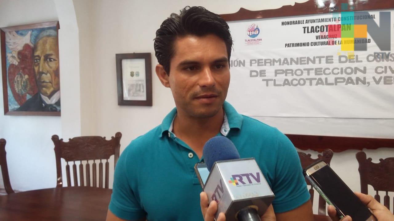 Alcalde de Tlacotalpan pide a población estar atentos por crecida de río