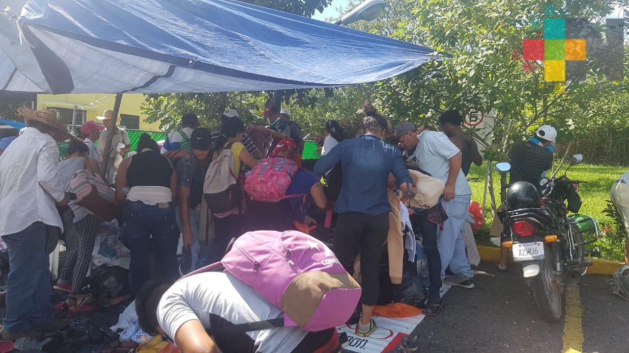 Aumenta atención de migrantes en Coatzacoalcos