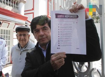 Presentan boleta para la consulta nacional de 10 Programas Prioritarios