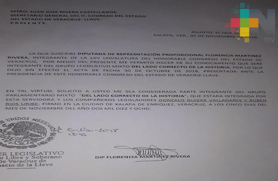 Integran PRD y Encuentro Social el Grupo Mixto Legislativo “Del Lado Correcto de la Historia”