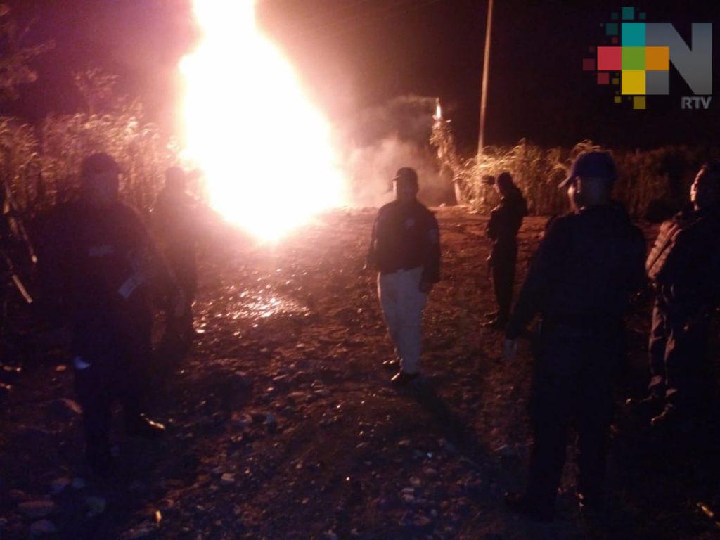 Huachicoleo provoca incendio en Omealca