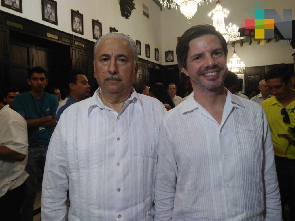 Embajador el reino de Bélgica recorre obra de Nuevo Puerto de Veracruz