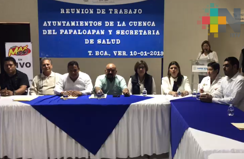 Se reúne el secretario de Salud con autoridades de la cuenca del Papaloapan