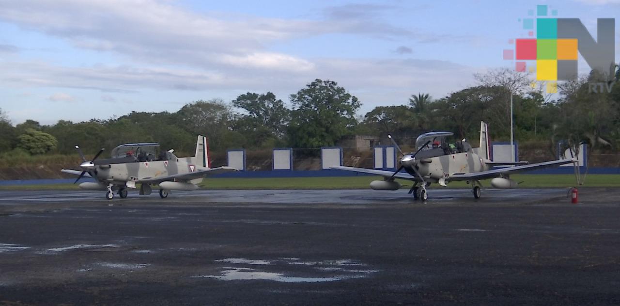 En el sur de Veracruz conmemoraron el 104 aniversario de la Fuerza Aérea Mexicana