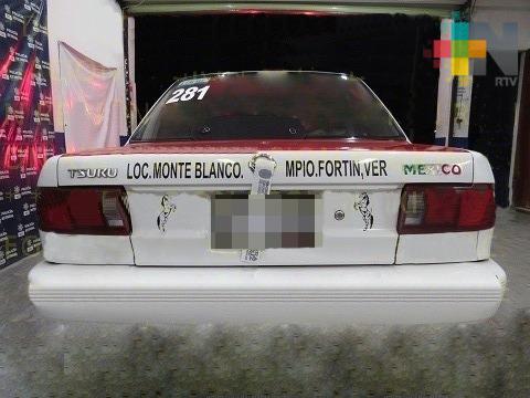 Recupera SSP taxi robado