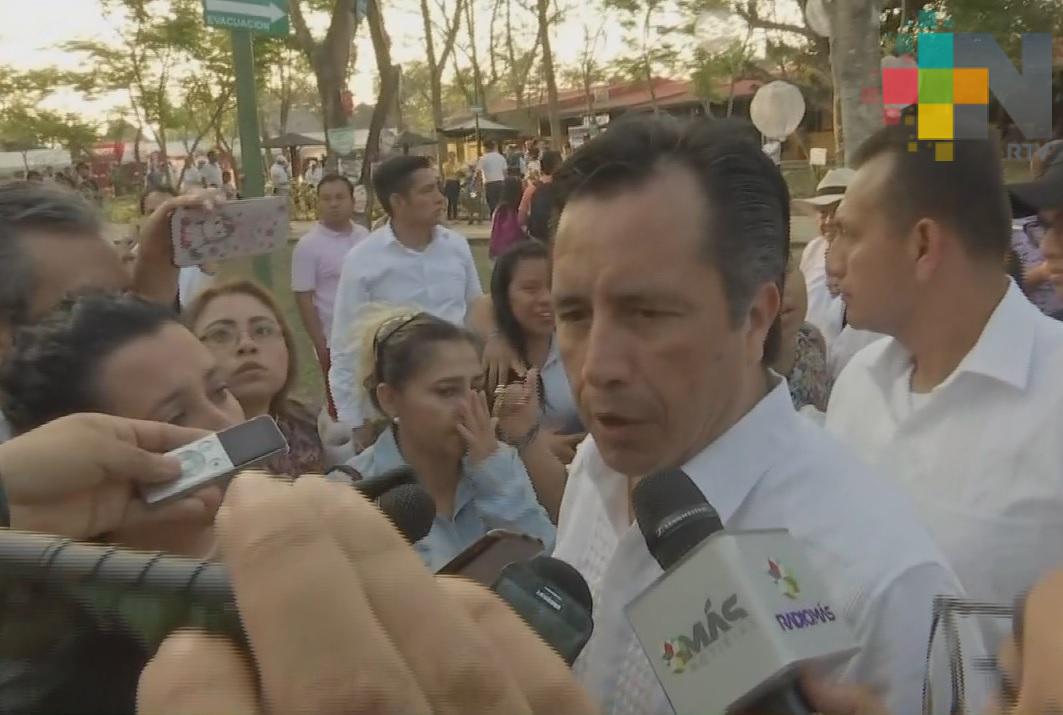 Confirmó el gobernador la visita del presidente López Obrador al norte de Veracruz
