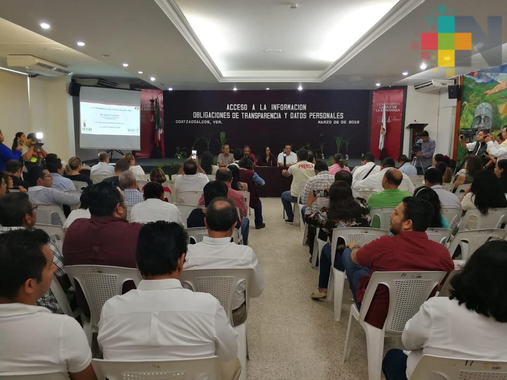 Ayuntamiento de Coatzacoalcos ha respondido el 98% de solicitudes de acceso a la información