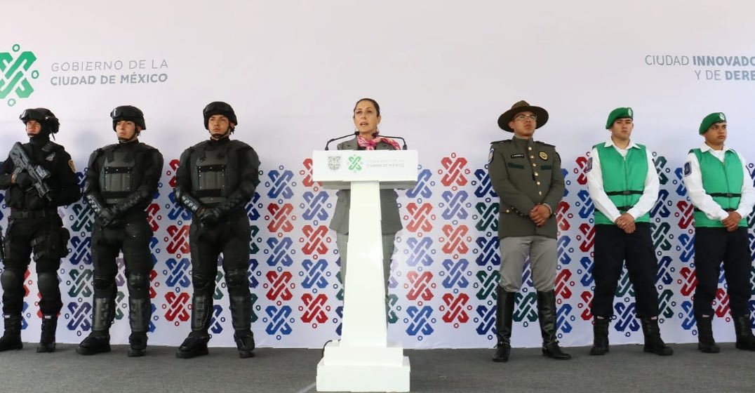 Sheinbaum presenta grupo táctico para abatir delincuencia en la ciudad