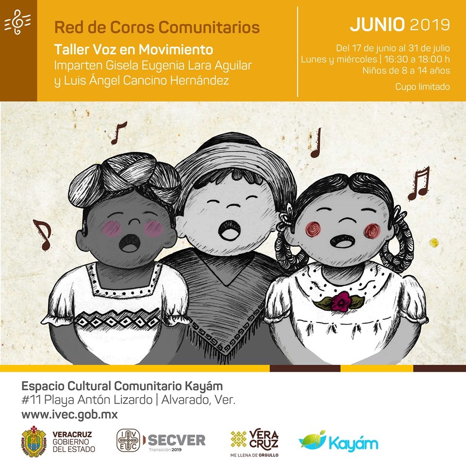 Imparte IVEC taller infantil “Voz en movimiento” en Alvarado