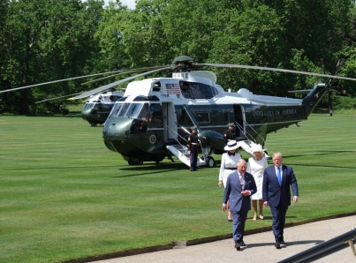 Trump inicia su visita de Estado a Reino Unido