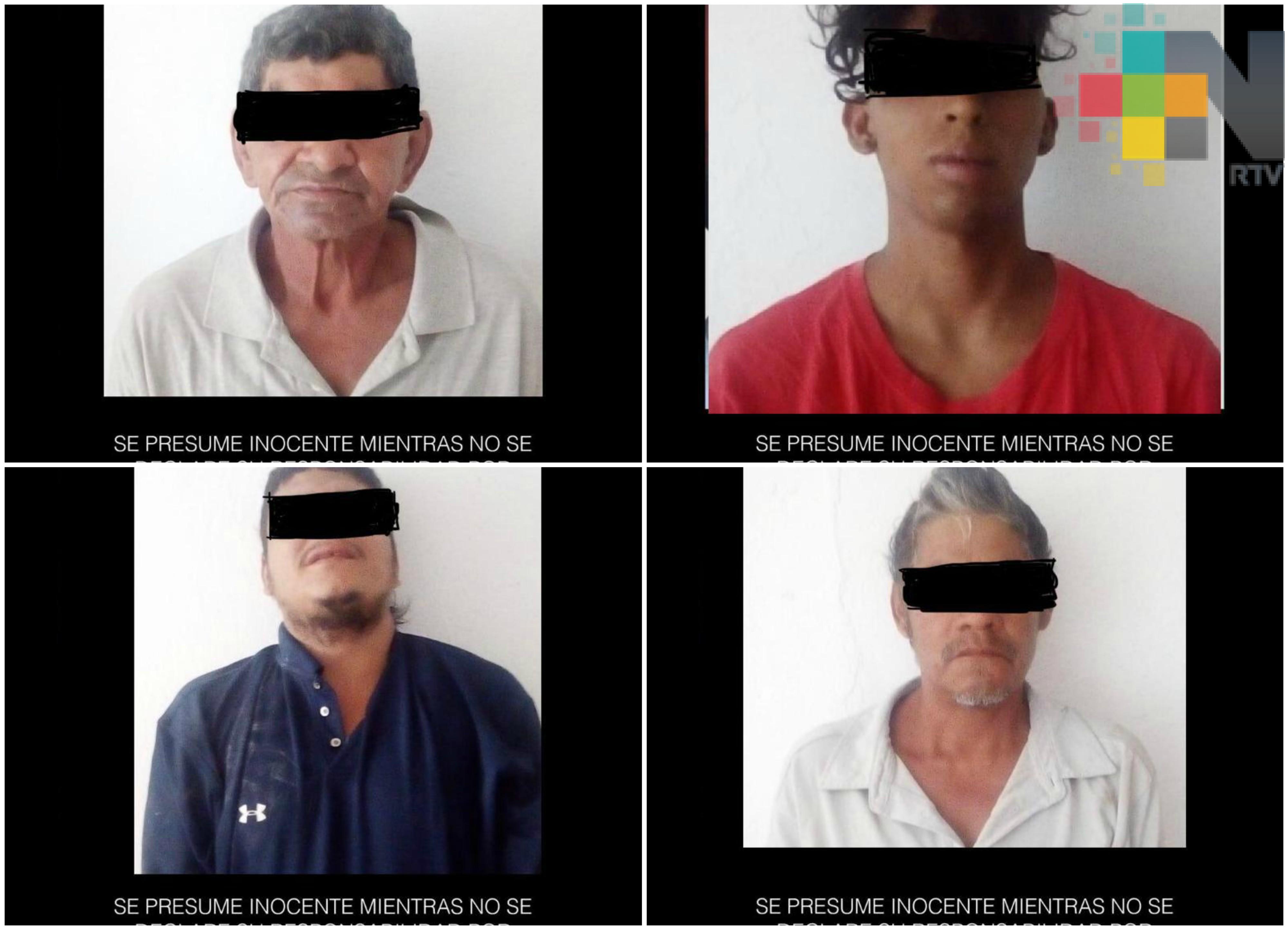 Captura SSP a cuatro sujetos presuntamente vinculados a homicidios