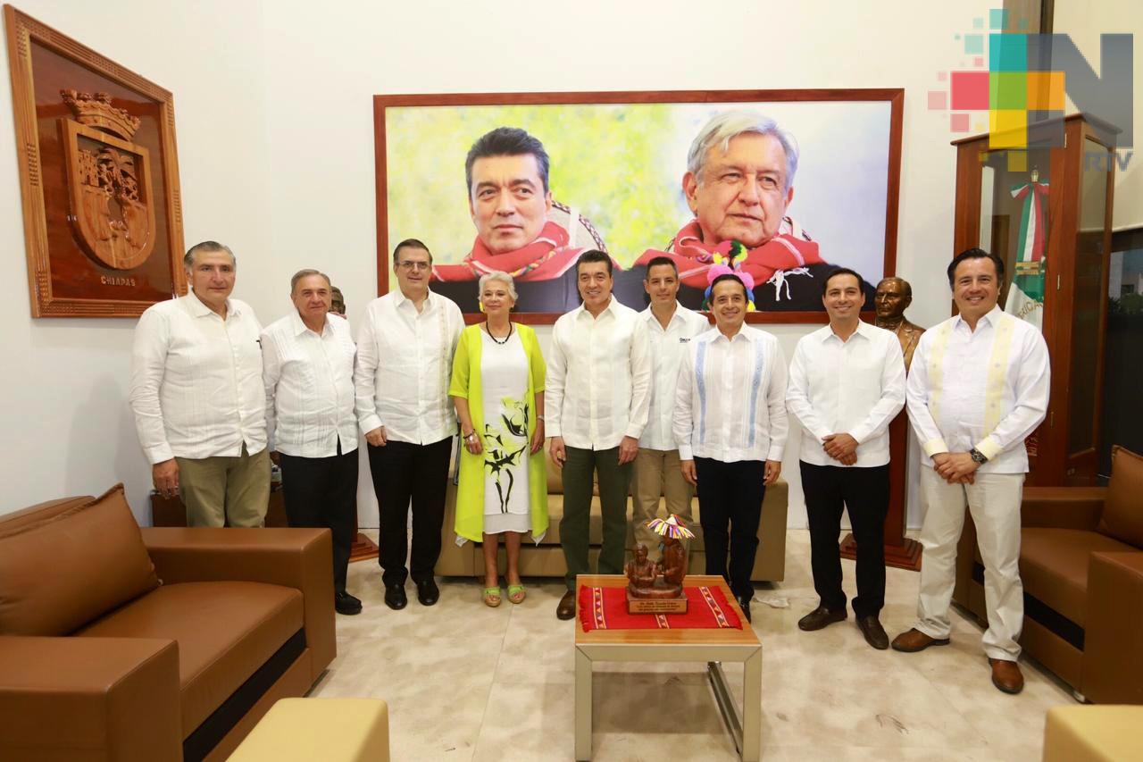 Refrenda Cuitláhuac García colaboración de Veracruz en el Plan de Desarrollo Integral en la Frontera Sur