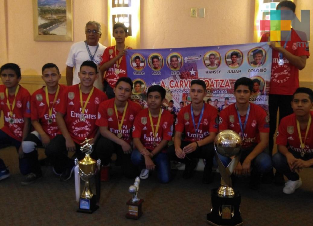 Atlético CARVIC de Coatzacoalcos destaca en diferentes torneos celebrados en la entidad