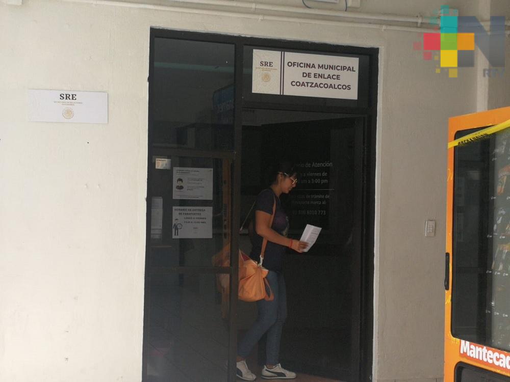 Aumentan trámites de pasaportes en Coatzacoalcos