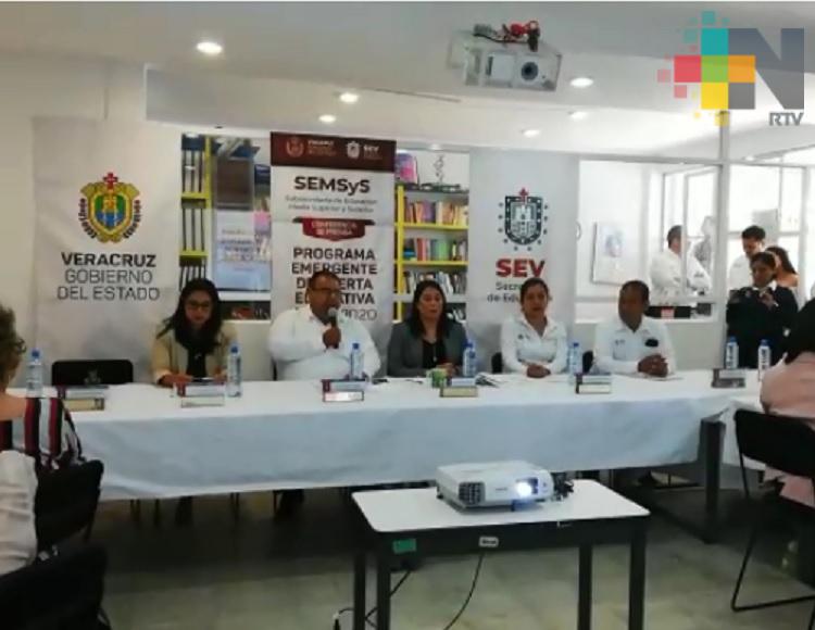 Presentan Programa Emergente de Oferta Educativa en zona centro de Veracruz