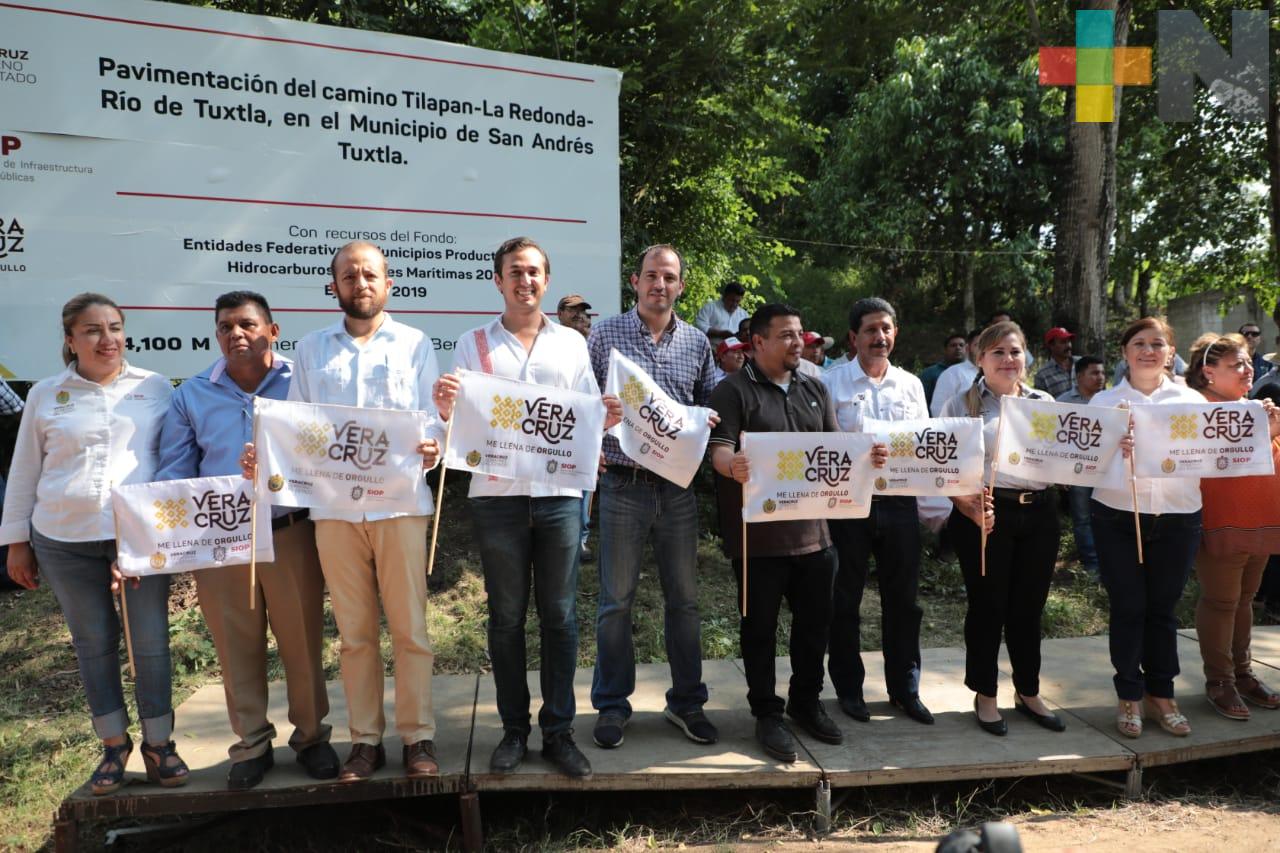 Dignifica Gobierno de Veracruz vías de comunicación en Isla y San Andrés Tuxtla: SIOP