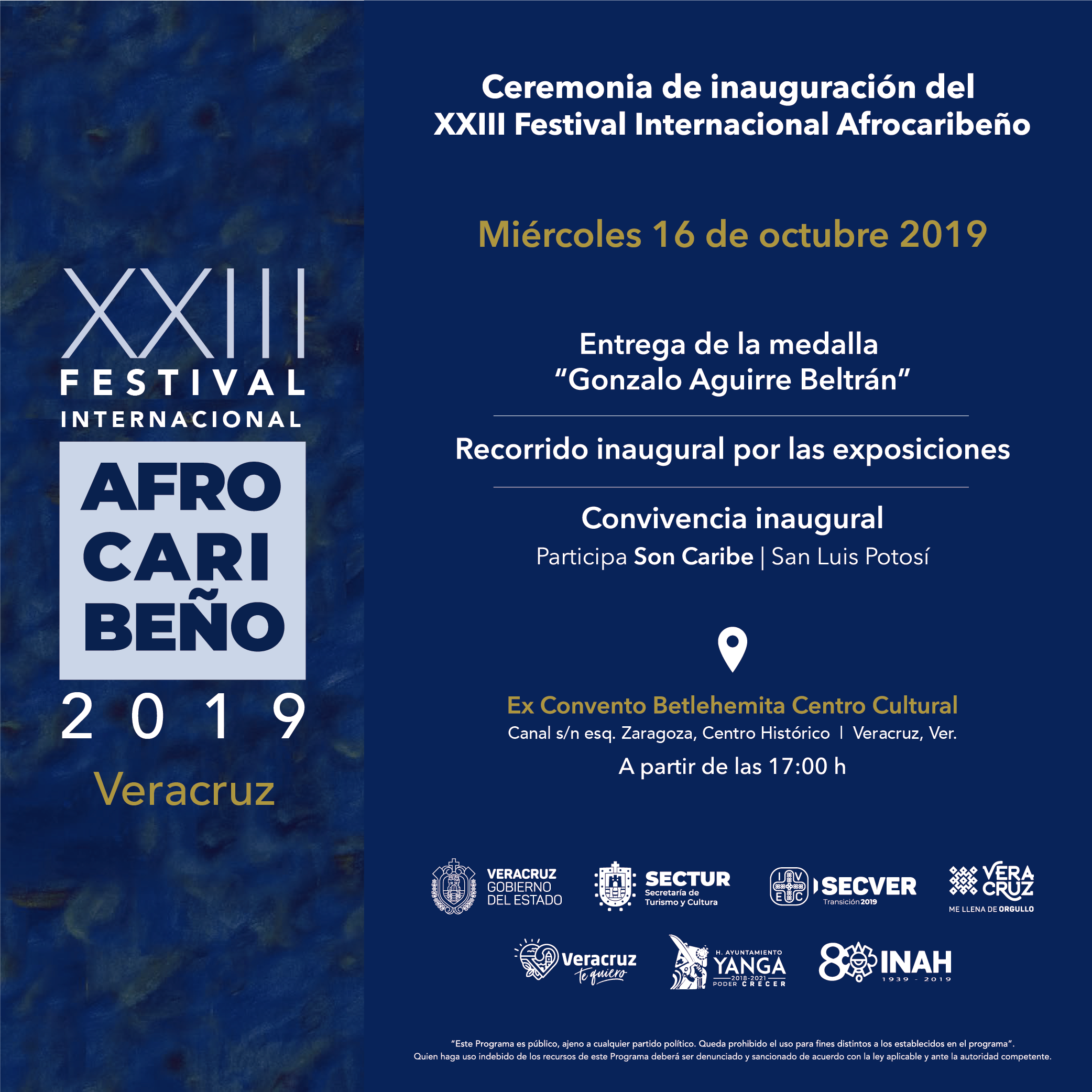 Inauguración del XXIII Festival Internacional Afrocaribeño