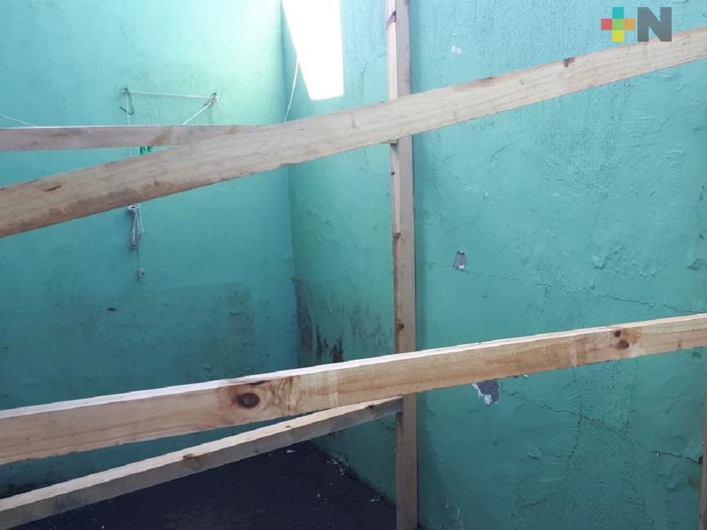 Familias del municipio de Veracruz reportan daños en viviendas por trabajos en terreno colindante