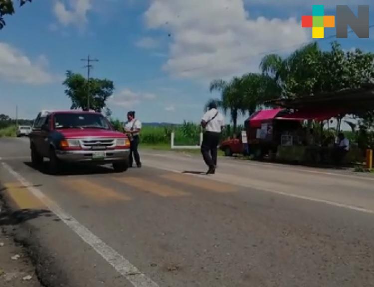 Tránsito Estatal de Yanga emprende campañas informativas para automovilistas
