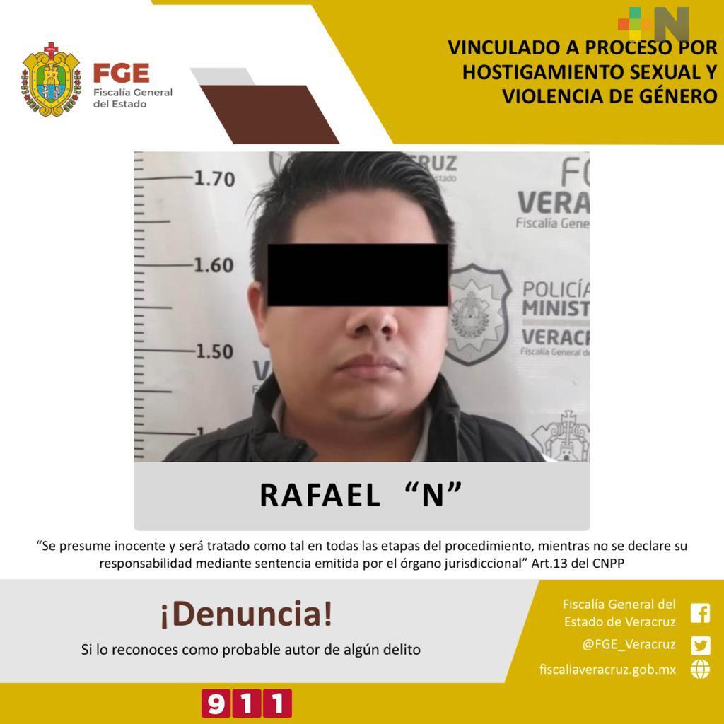 Fiscalía obtiene vinculación a proceso por hostigamiento sexual y violencia de género en contra de Rafael “N”